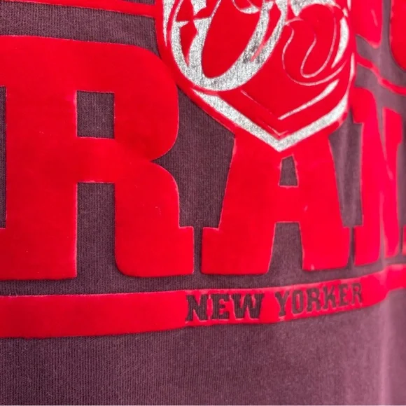 FUBU Maroon/Red Velvet Detail Graphic Tee XL - Picture 4 of 12